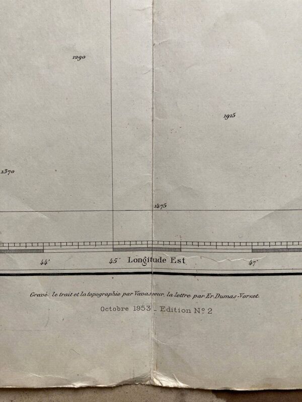 Carte marine ancienne - Du Cap Camarat au cap Roux en passant par St Tropez St Raphael Ste Maxime