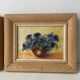 Pair of small paintings, bouquet of flowers