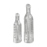 2 old graduated pharmacy bottles