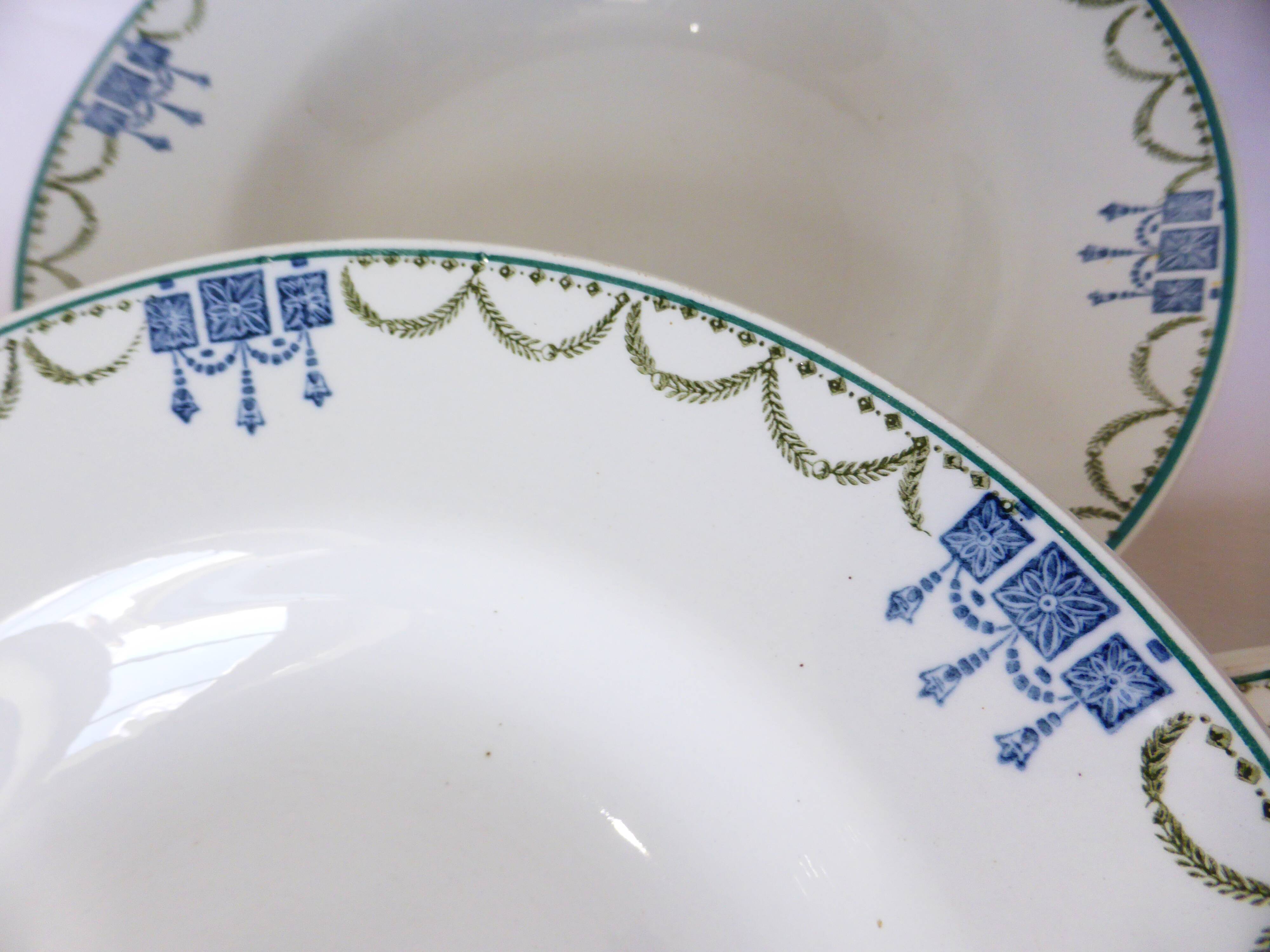 4 vintage deep plates from St Amand 220631