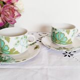 2 Porcelain coffee/tea cups, Villeroy and Boch, Scarlett model