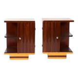 pair of art deco bedside tables