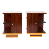 pair of art deco bedside tables