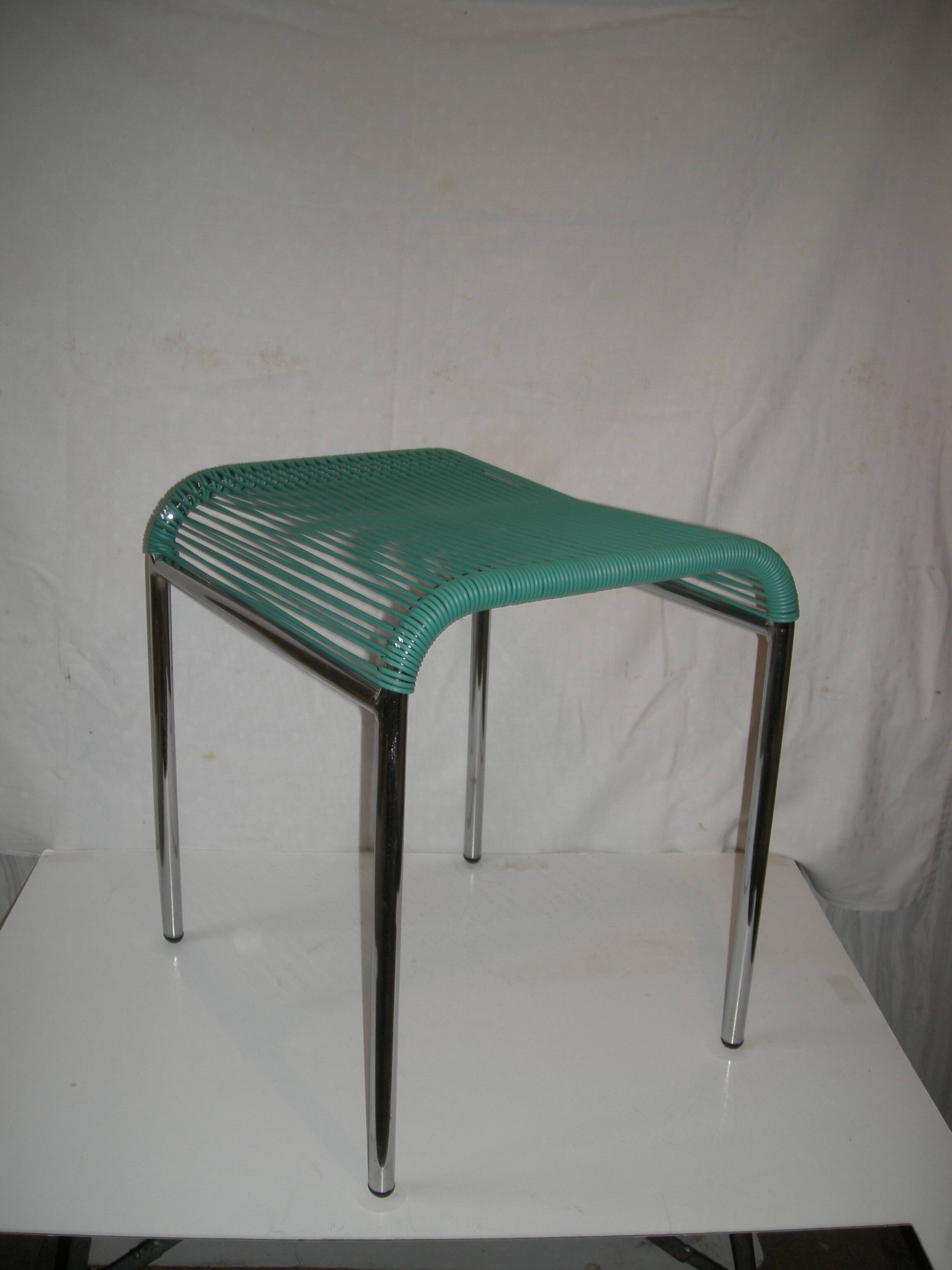 Scoubidou stool from the 50s