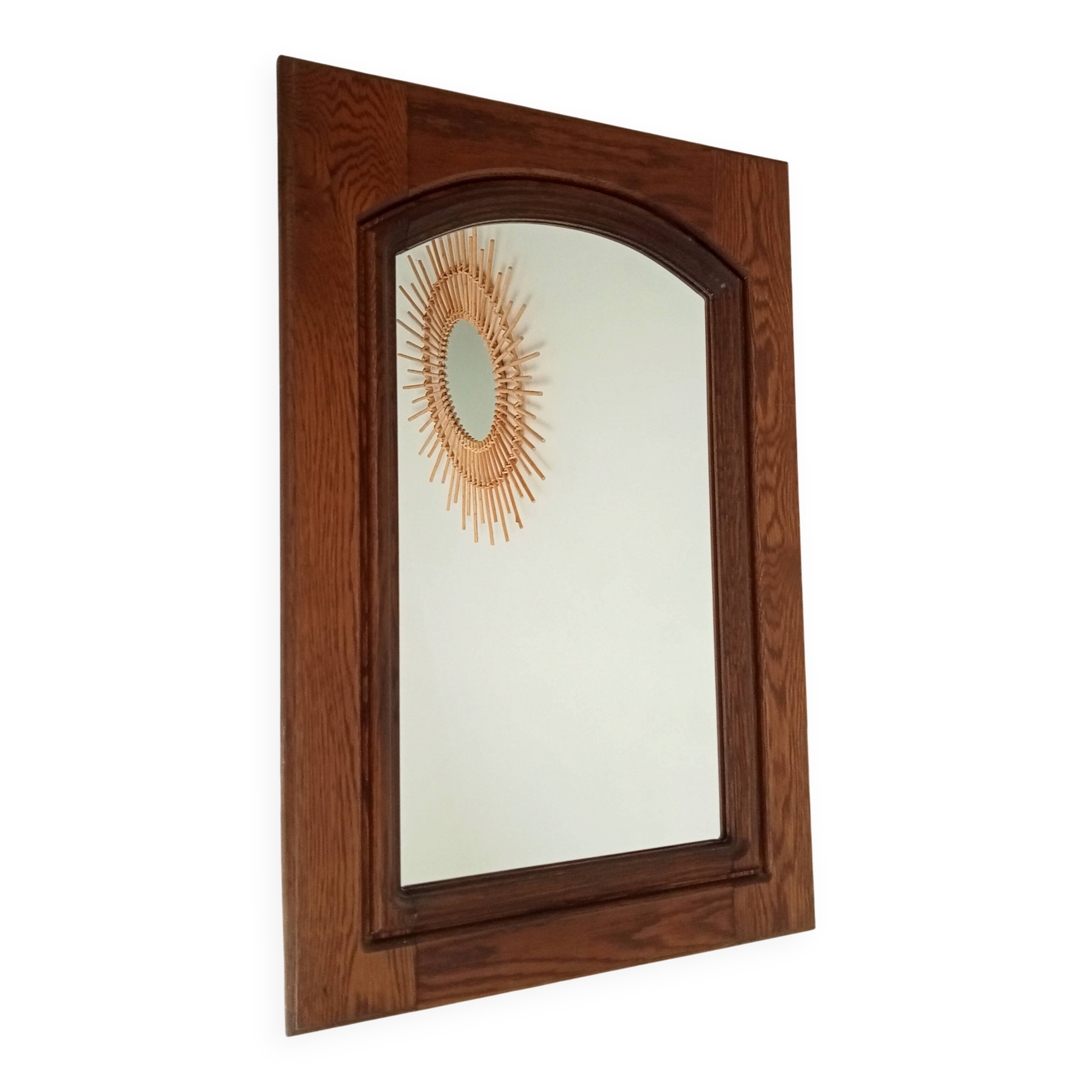 Miroir vintage rustique années 70/80