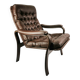 Mid Century Leather Armchair, Denmark, 1970s