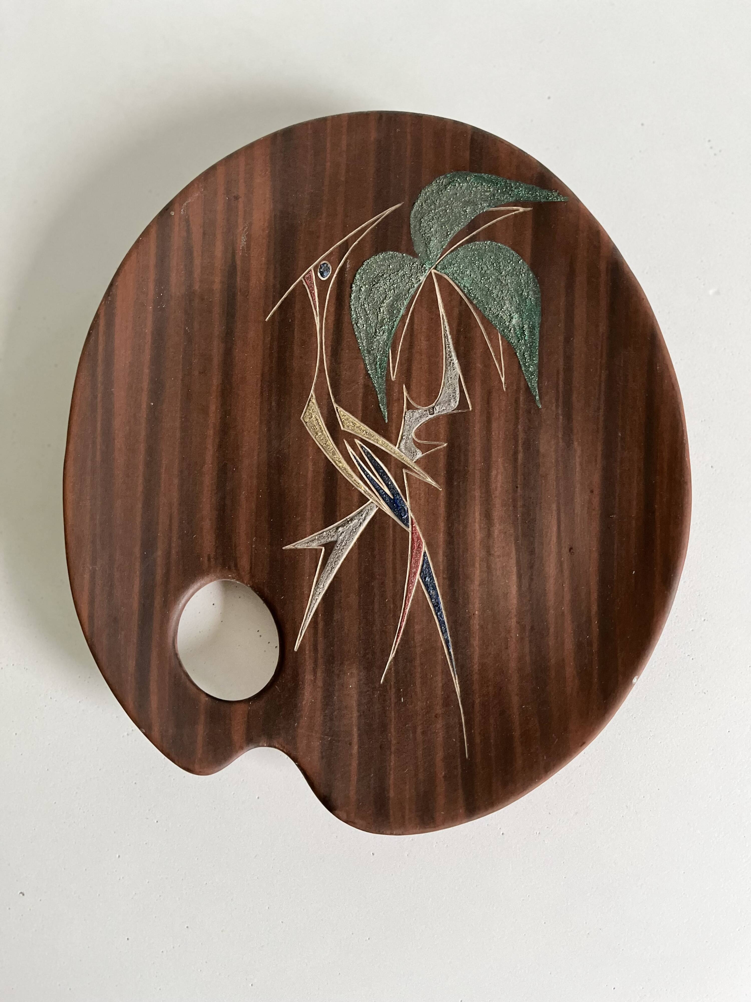 Paint palette-shaped bowl from the L'Ancora brand