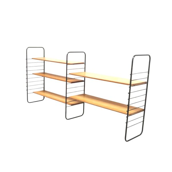 Étagère murale vintage / système mural avec étagères des années 60