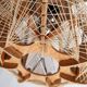 Chandelier from the 70s with stretched wires