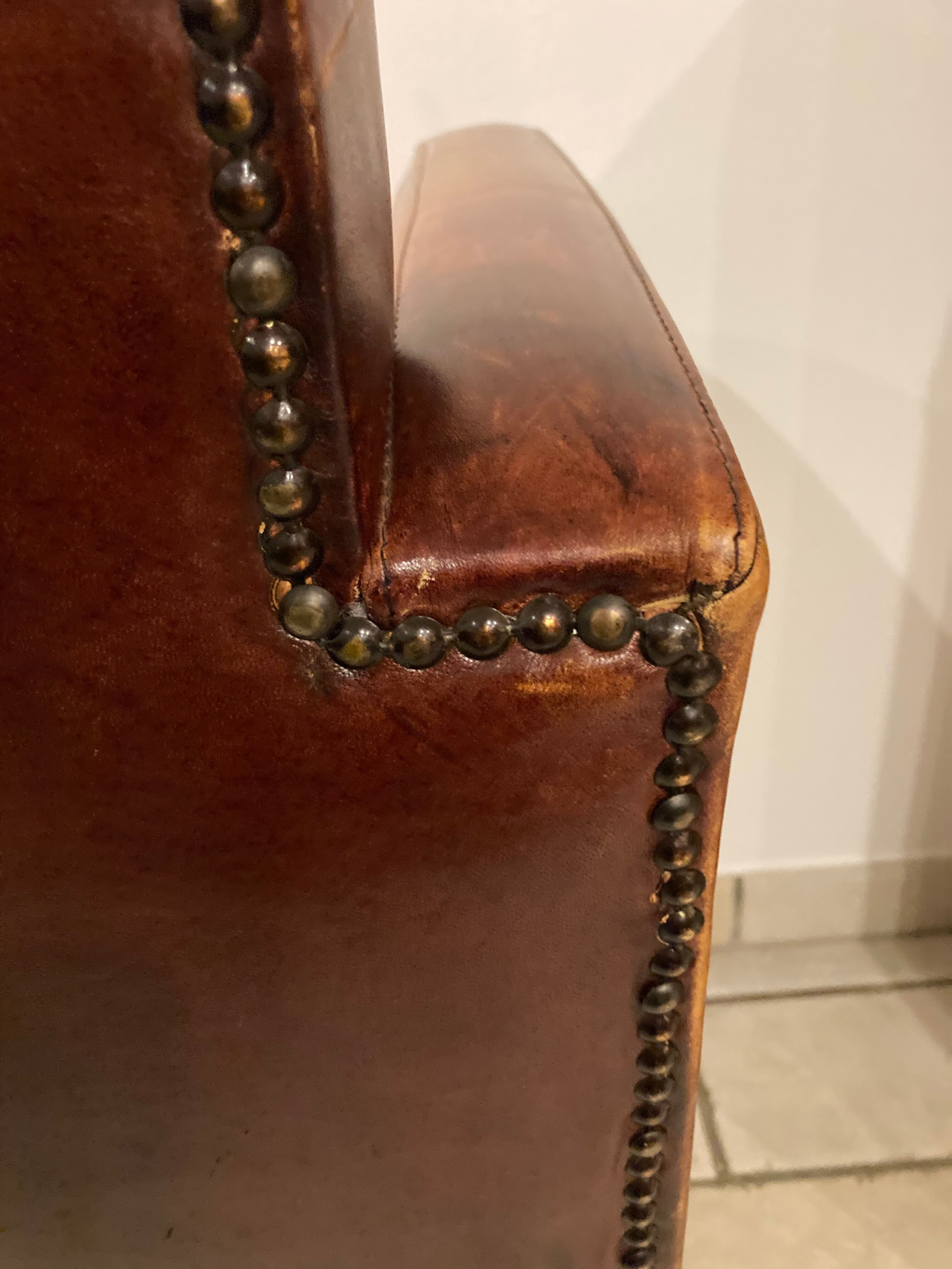 Leather armchair