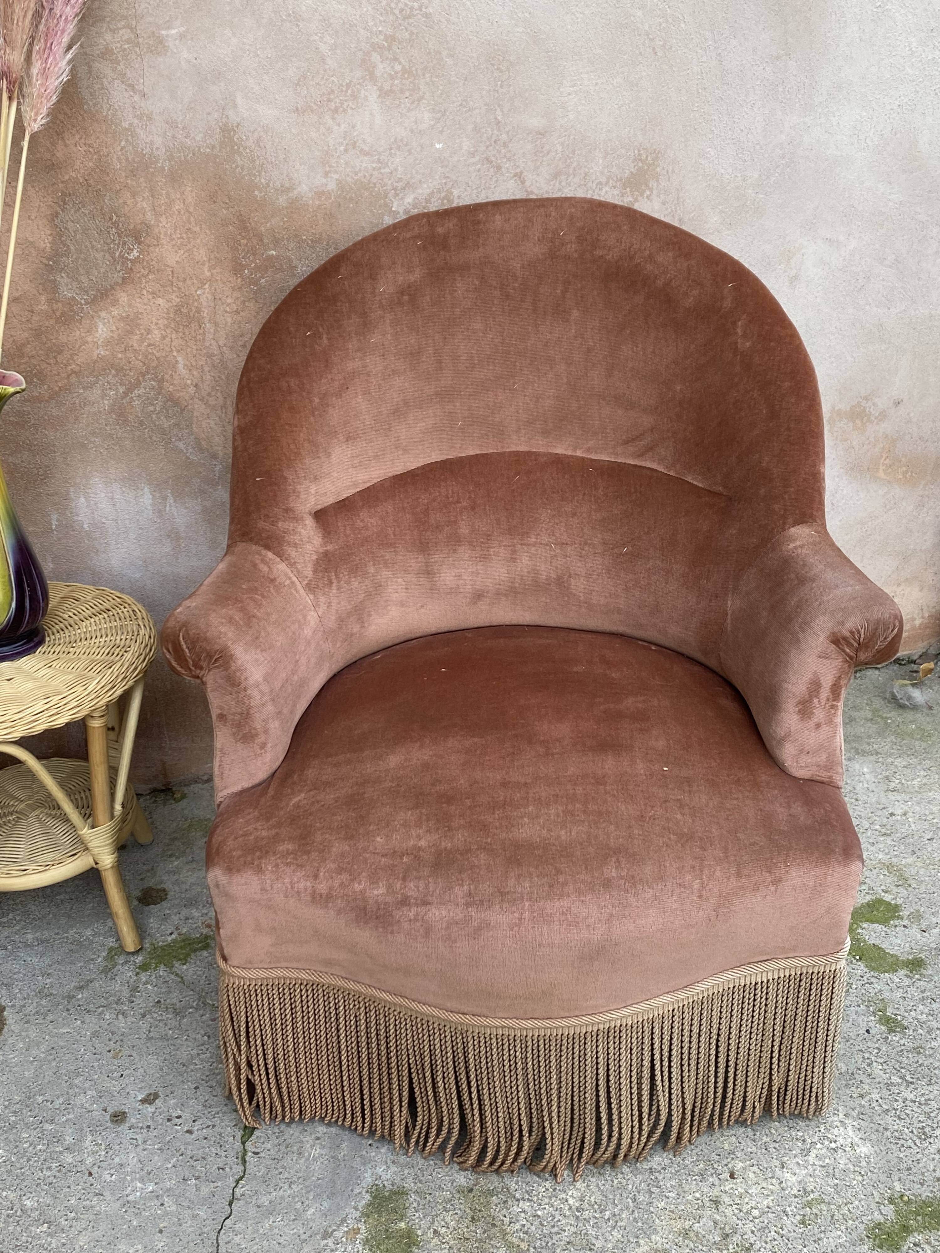 Paire de fauteuils crapaud