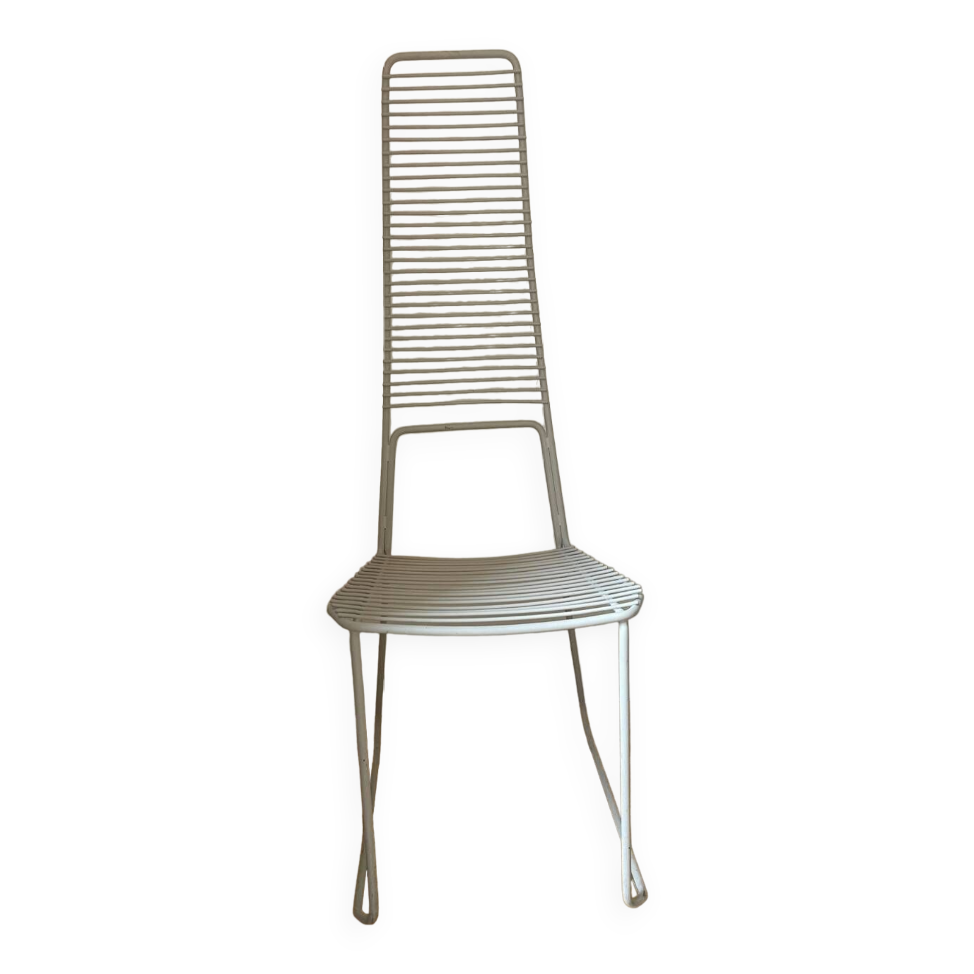 Chaise haute en métal de décoration