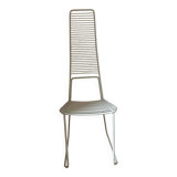 Chaise haute en métal de décoration