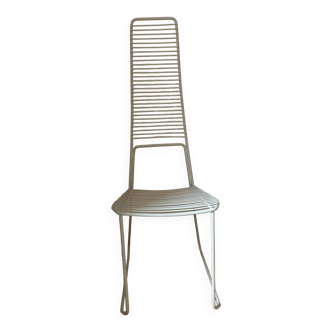 Decorative metal high chair