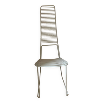 Chaise haute en métal de décoration