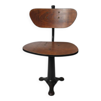 Vintage Singer cast iron industrial chair