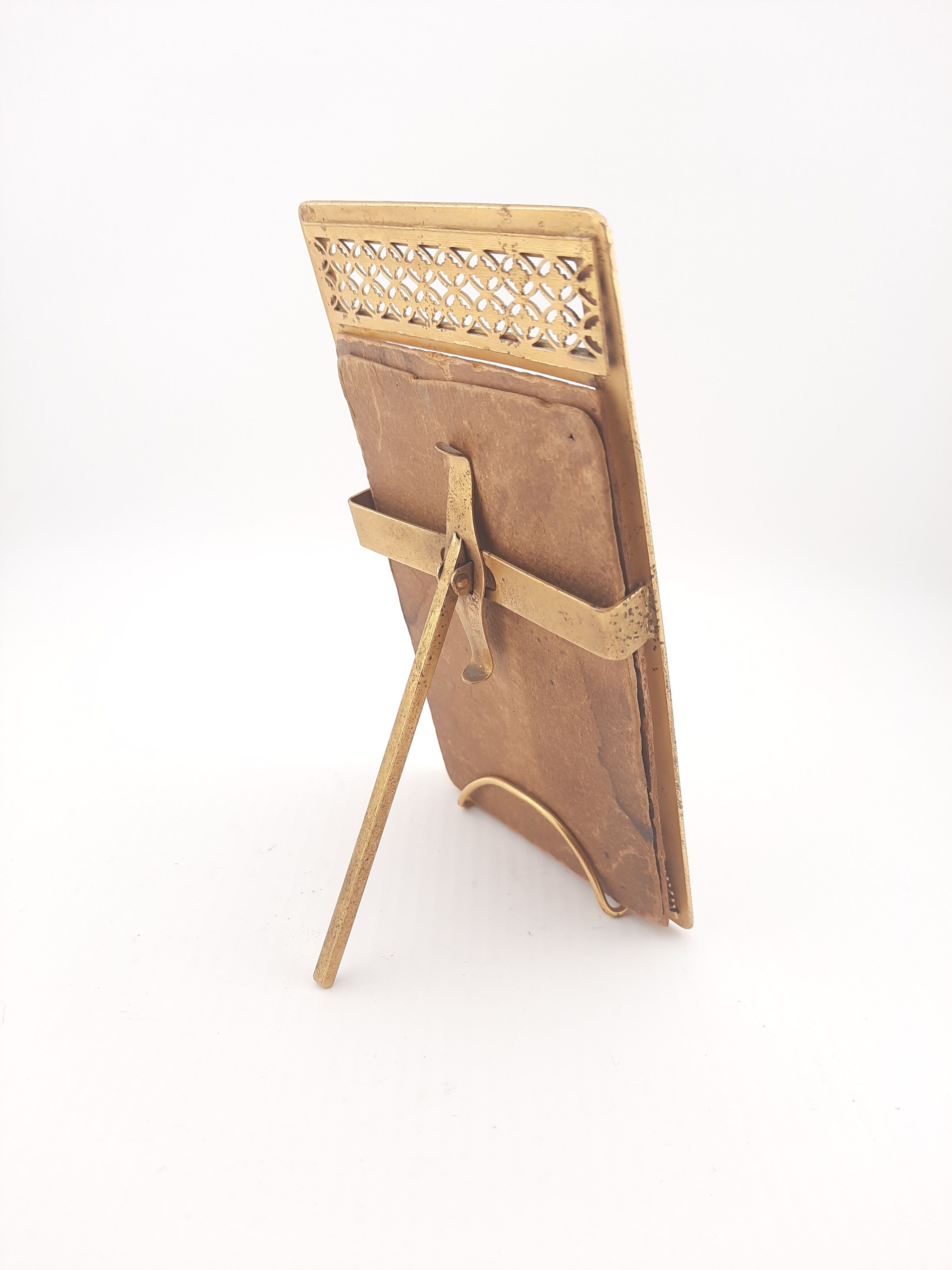 Victorian brass photo frame