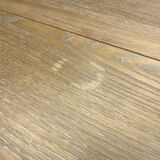 Elegant extendable oak table and black legs, 6/16 covers