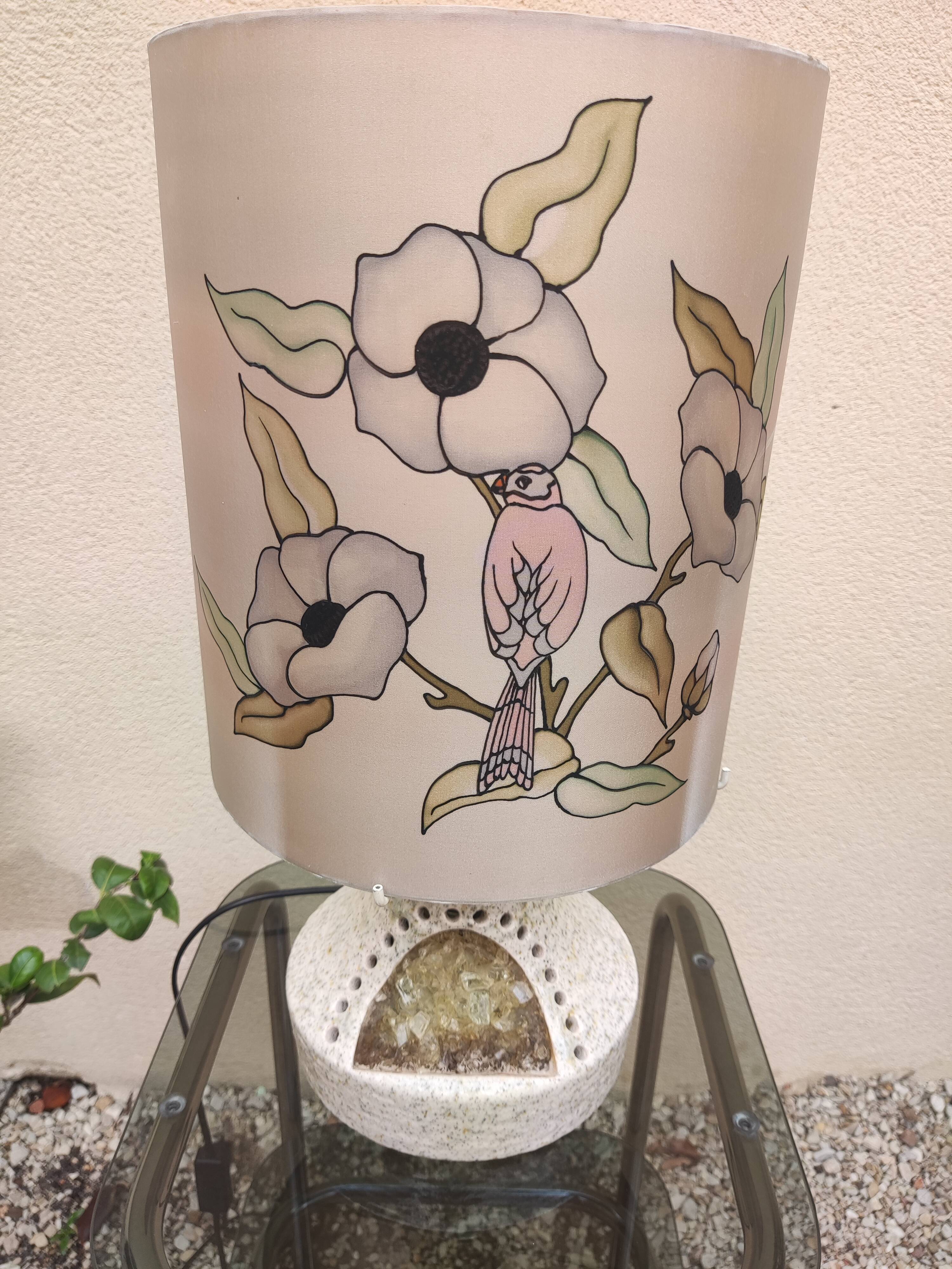 Bedside lamp in sandstone accolay