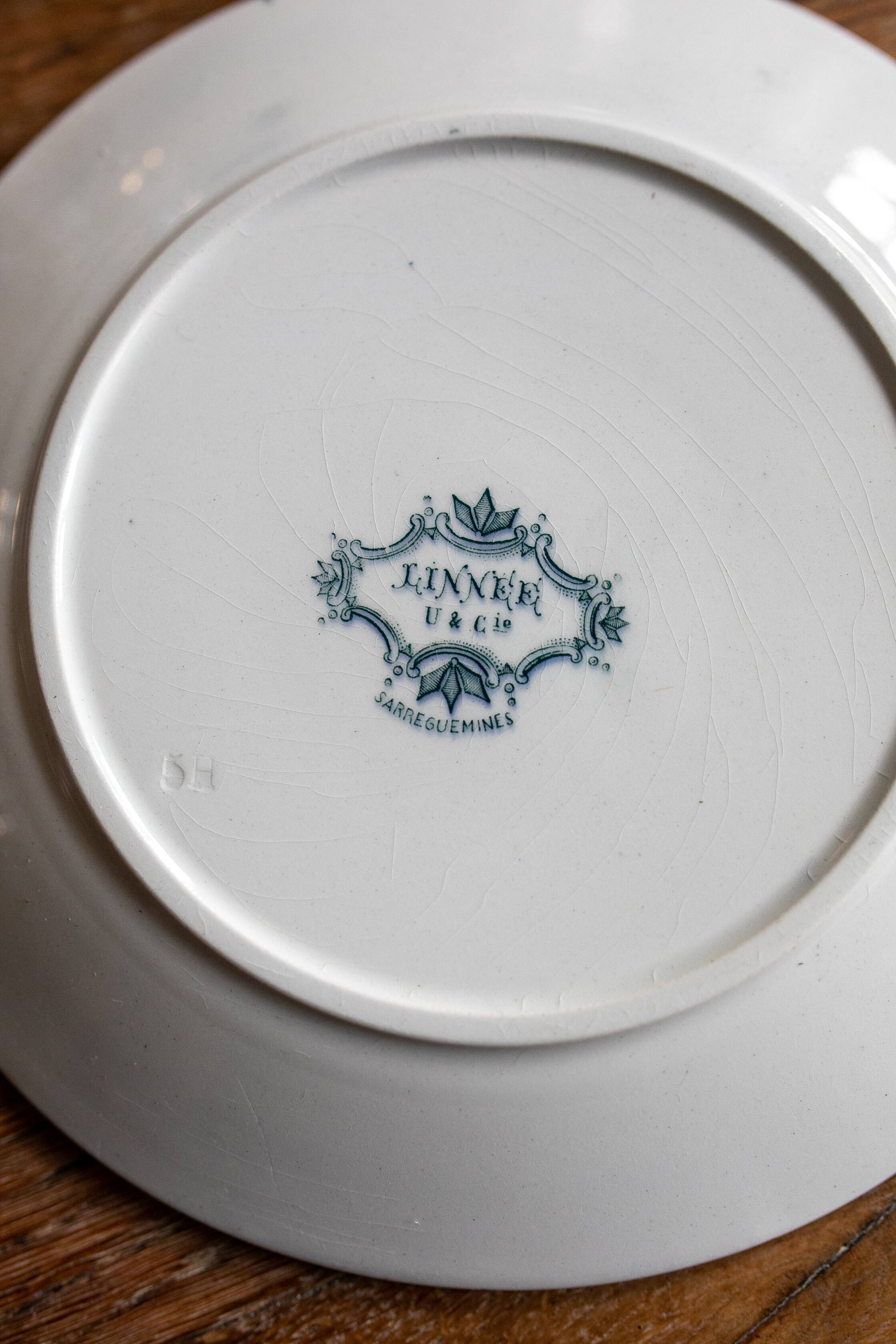 Les 6 assiettes sarreguemines
