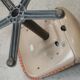 5 chairs "space age", Wilkhahn edition, plastic shells, star steel base. Circa 1970