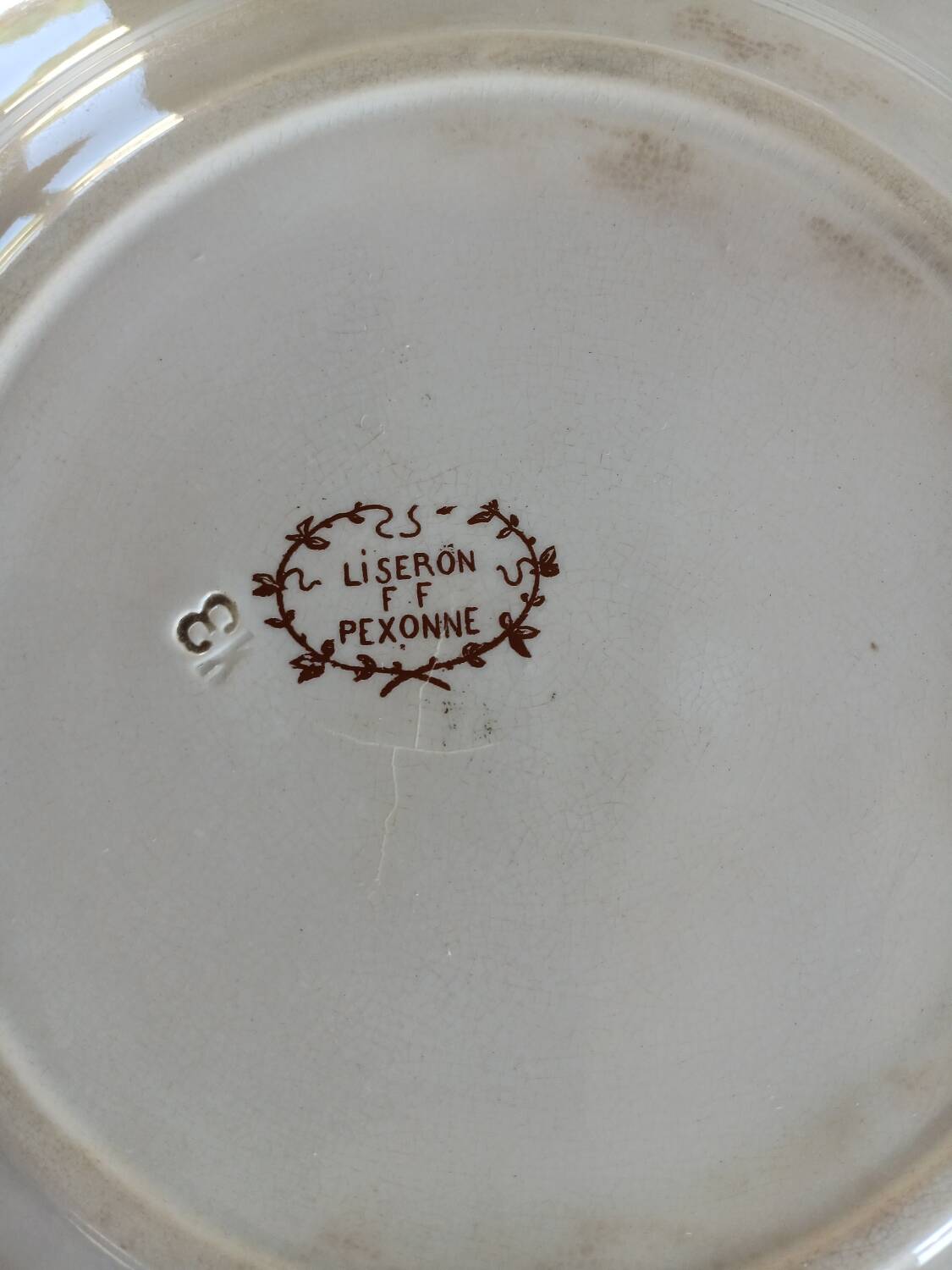 14 mismatched flat plates Terre de fer