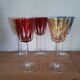 5 verres en cristal de Fains les source de la Meuse