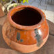 Ancient terracotta pottery jar