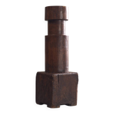 Socle sculptural en bois massif