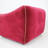 1970s pair of italian armchairs in velvet