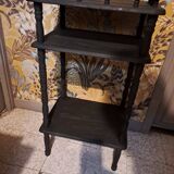 Renovated console in black wood