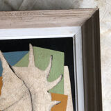 Large painting on panel