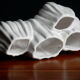 Vase blanc en céramique design Sia