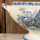 Ironstone soup tureen 1900s with birds and blackberries Nimy