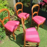 4 Louis Philippe upholstered chairs