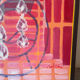 Abstract "Éclat" oil on canvas signed Baltran