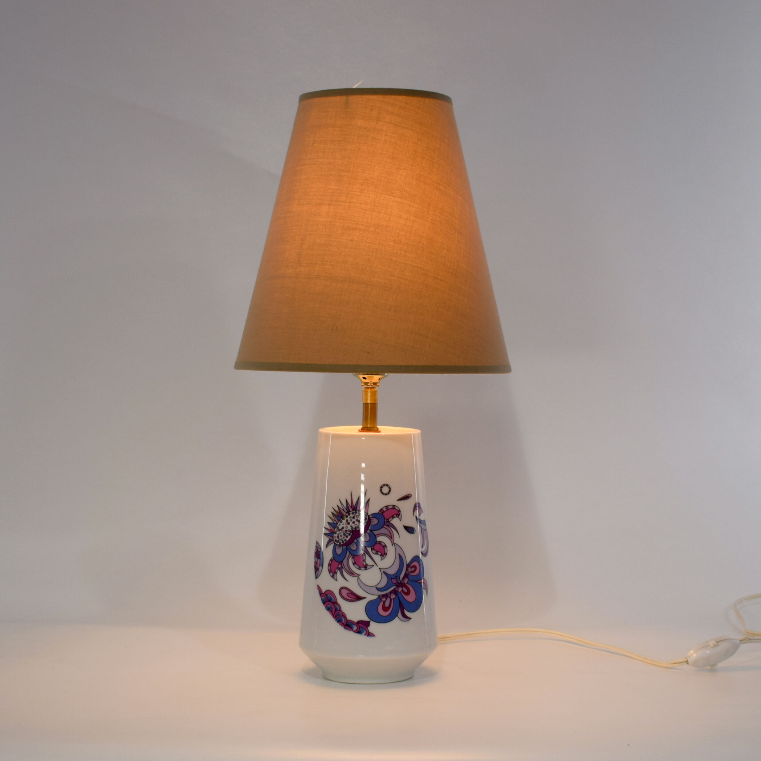 Lampe en céramique de Limoges, 1950