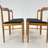 Set of four danish dining chairs, carefully refurbished.