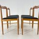 Ensemble de quatre chaises de salle à manger danoises
