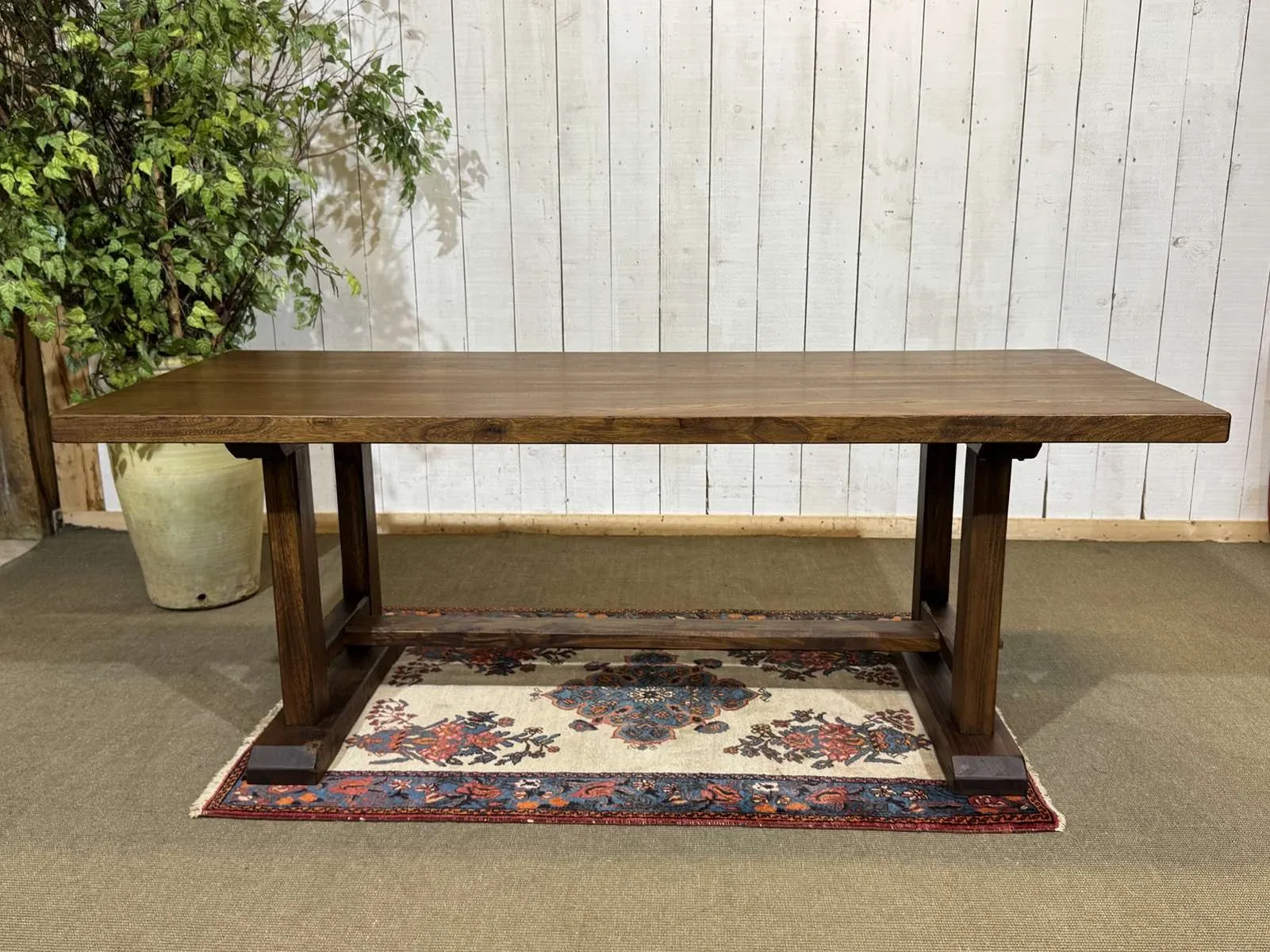 1970s elm monastery-style table