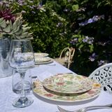 12 antique plates and 1 Royal stafford platter