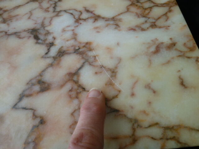 Real marble underside