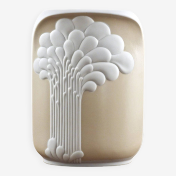 Syrakus vase in two-tone porcelain by Manfred Frey for Kaiser, Germany 1960's