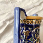 Renaissance decorated earthenware amphora vase from Gien