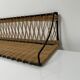 Wall floor in iron and rattan