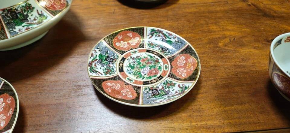 Cocema tea service fès morocco, imari decoration, 13 pieces – 1960s