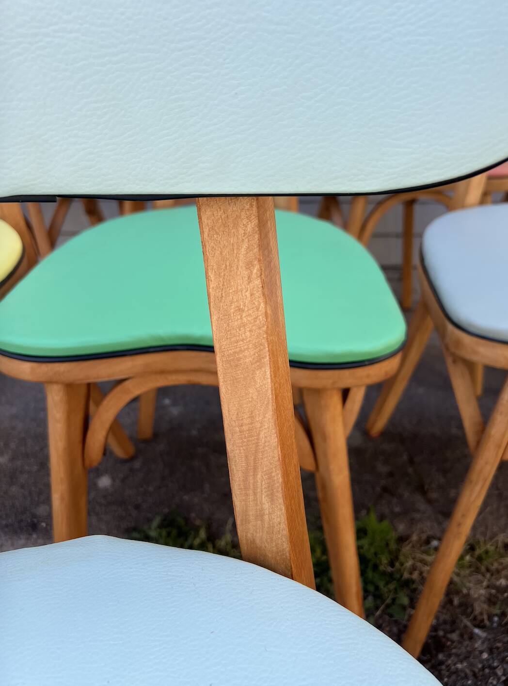 (lot) 14 Heart Compass Multicoloured Chairs