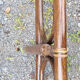 Double bed bamboo and rattan, vintage, 60s