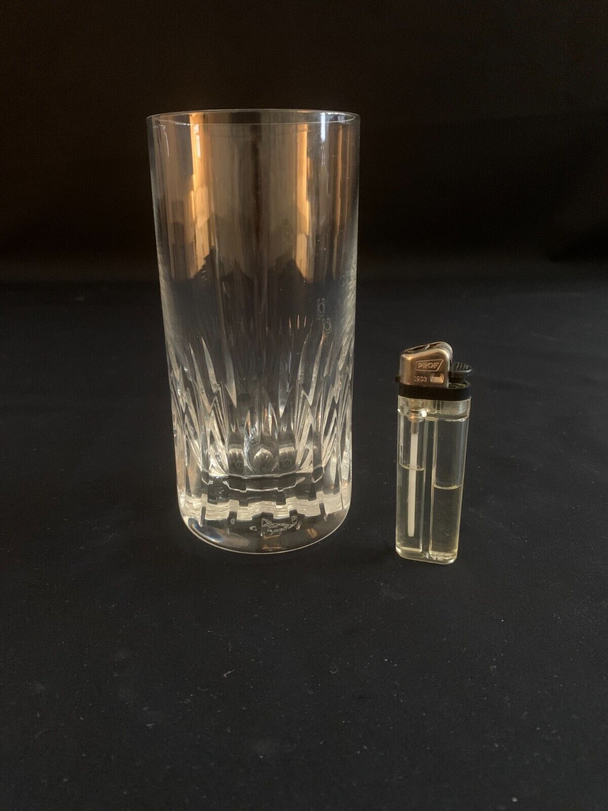 5 St Louis crystal orangeade and whiskey glasses, signed