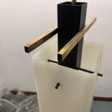 Opaline Glass Brass Light Pendant 1950’s